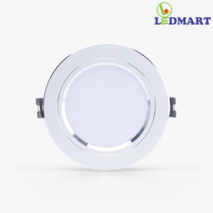 Đèn LED Âm Trần đổi màu viền bạc 10W AT10 ĐM 110/10W