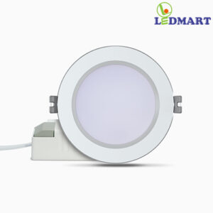 Đèn LED Âm Trần đổi màu 8W Rạng Đông viền bạc AT56 ĐM 90/8W